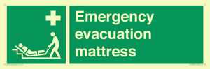 Emergency evacuation mattress